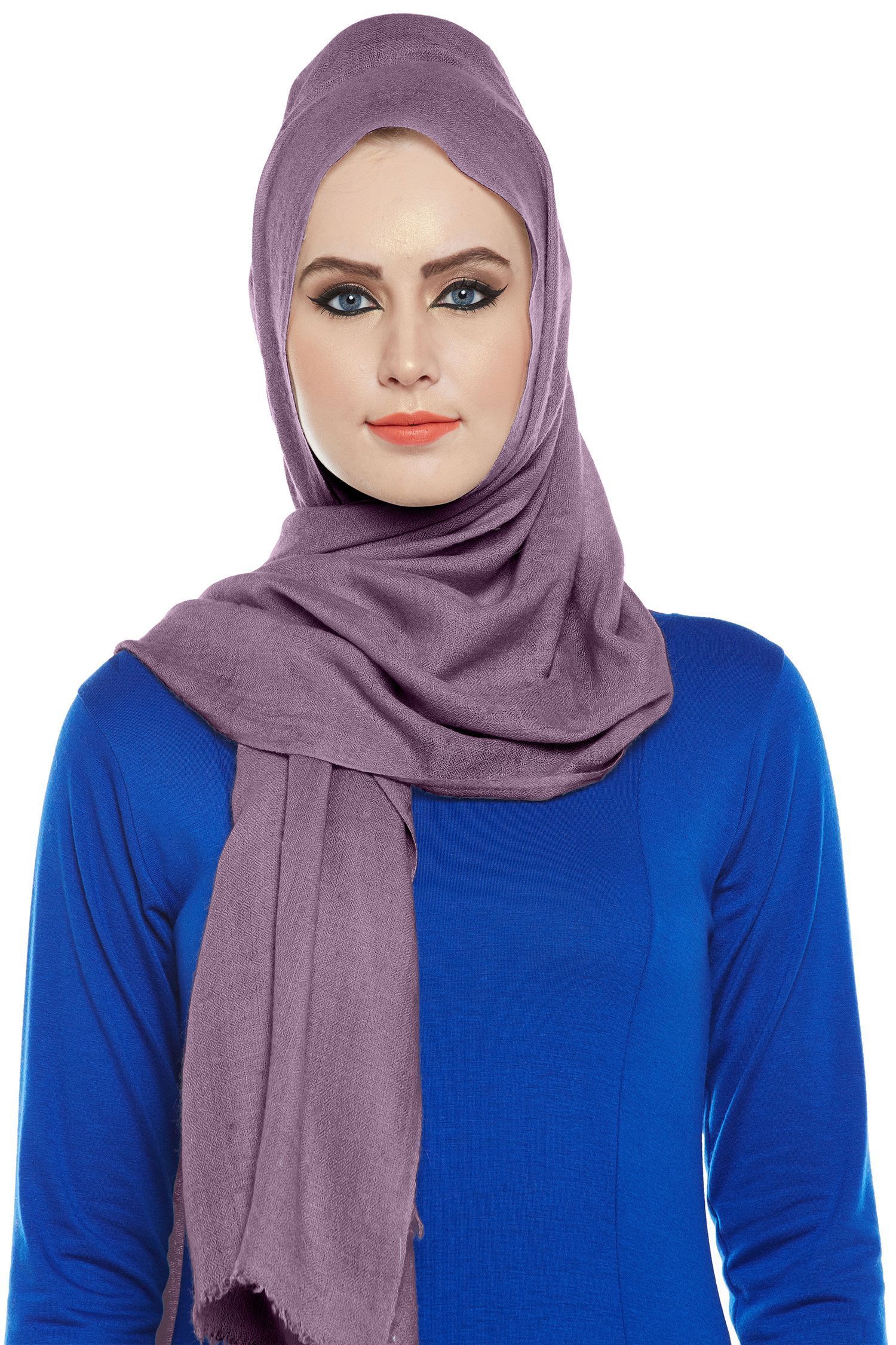 Amethyst Pashmina Hijab | Handmade Cashmere Head Scarf