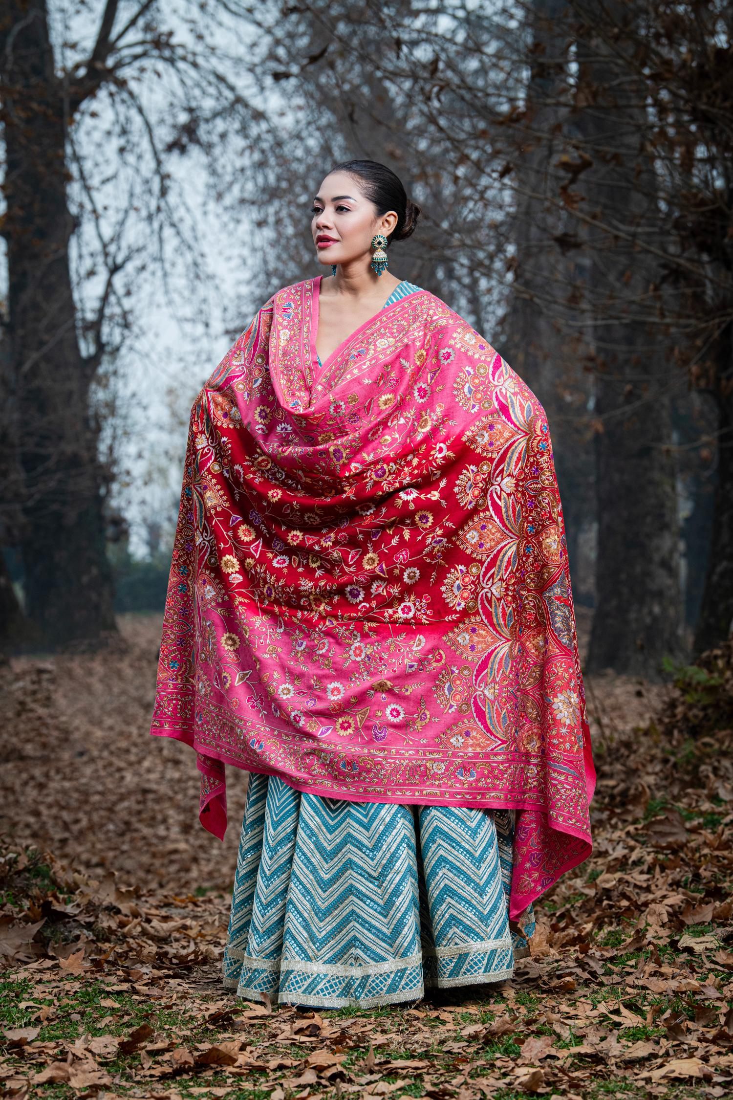 Arya Multicolured Pashmina Shawl