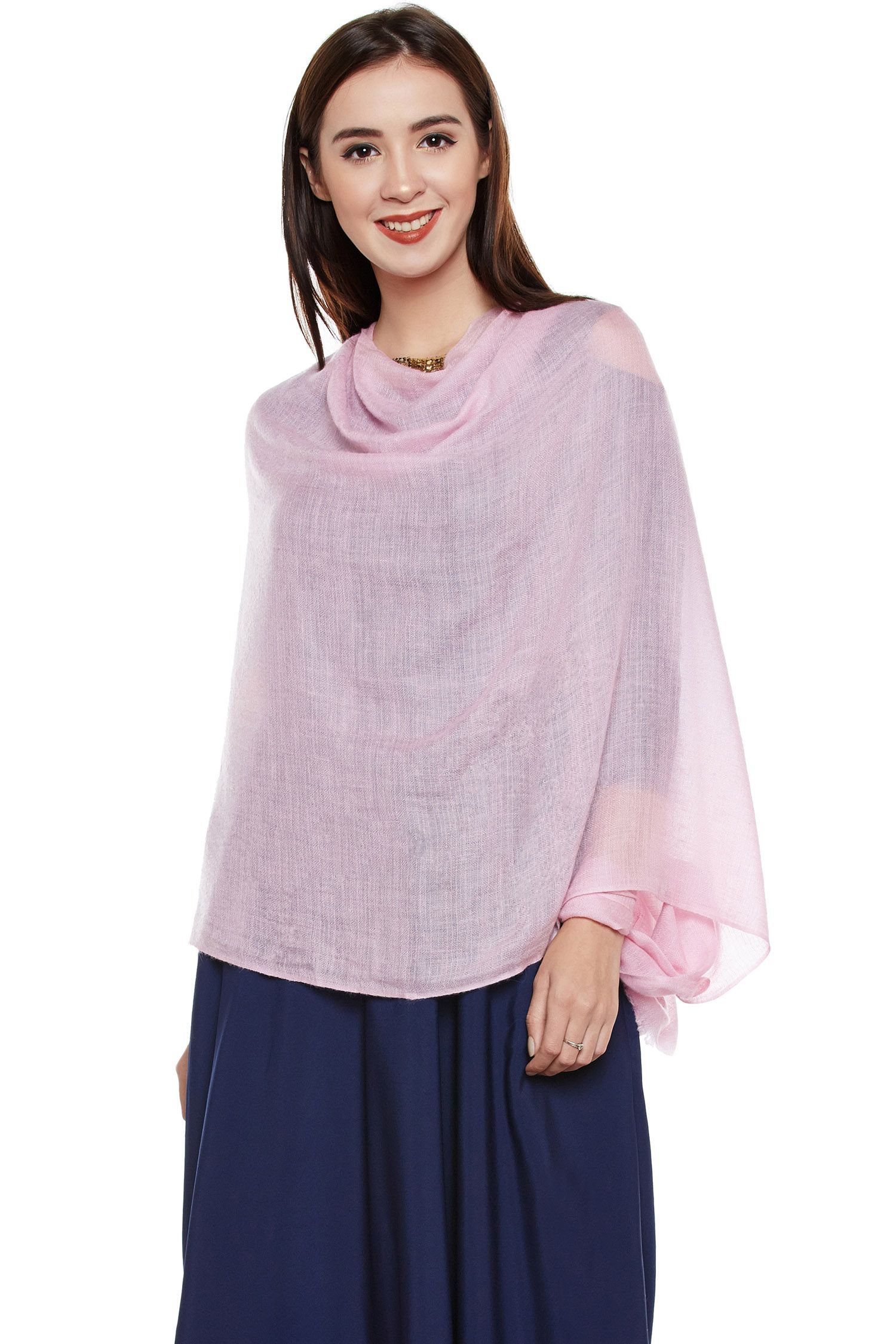 Baby Pink Cashmere Wrap | Pure Pashmina