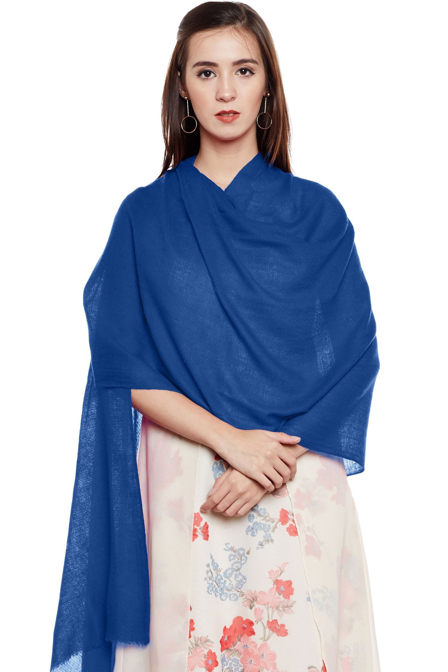 Cobalt Blue Cashmere Wrap | Pure Pashmina