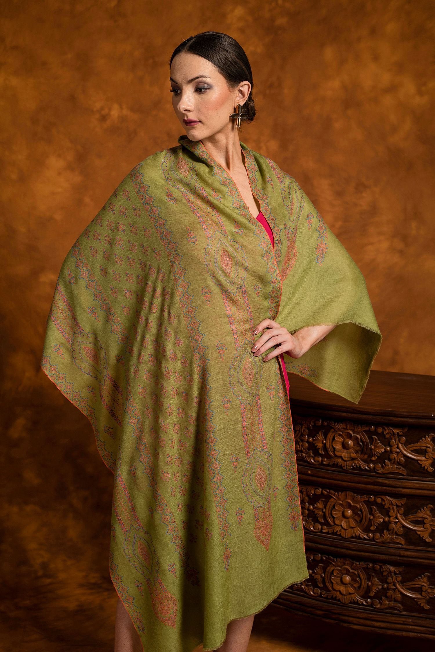 Darling Green Cashmere Wrap