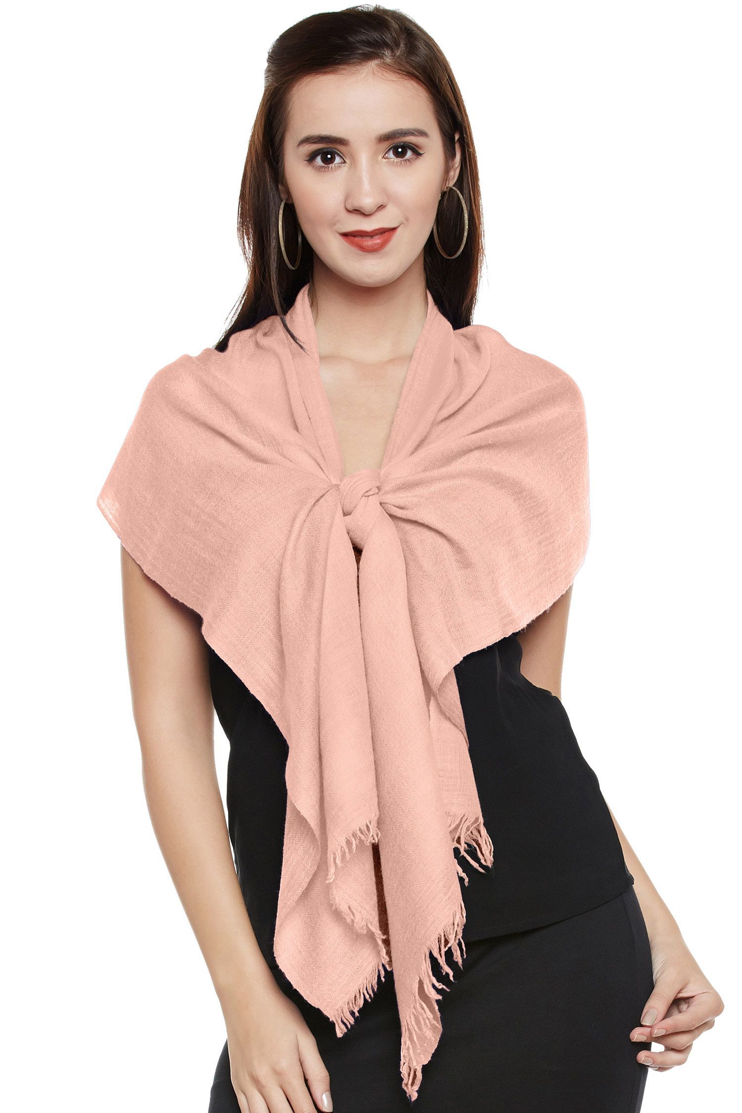 Dusty Pink Cashmere Scarf | Pure Pashmina