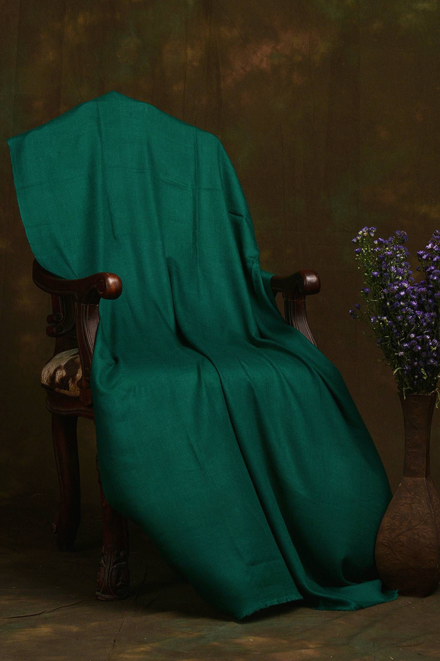 Emerald Green Cashmere Scarf | Pure Pashmina