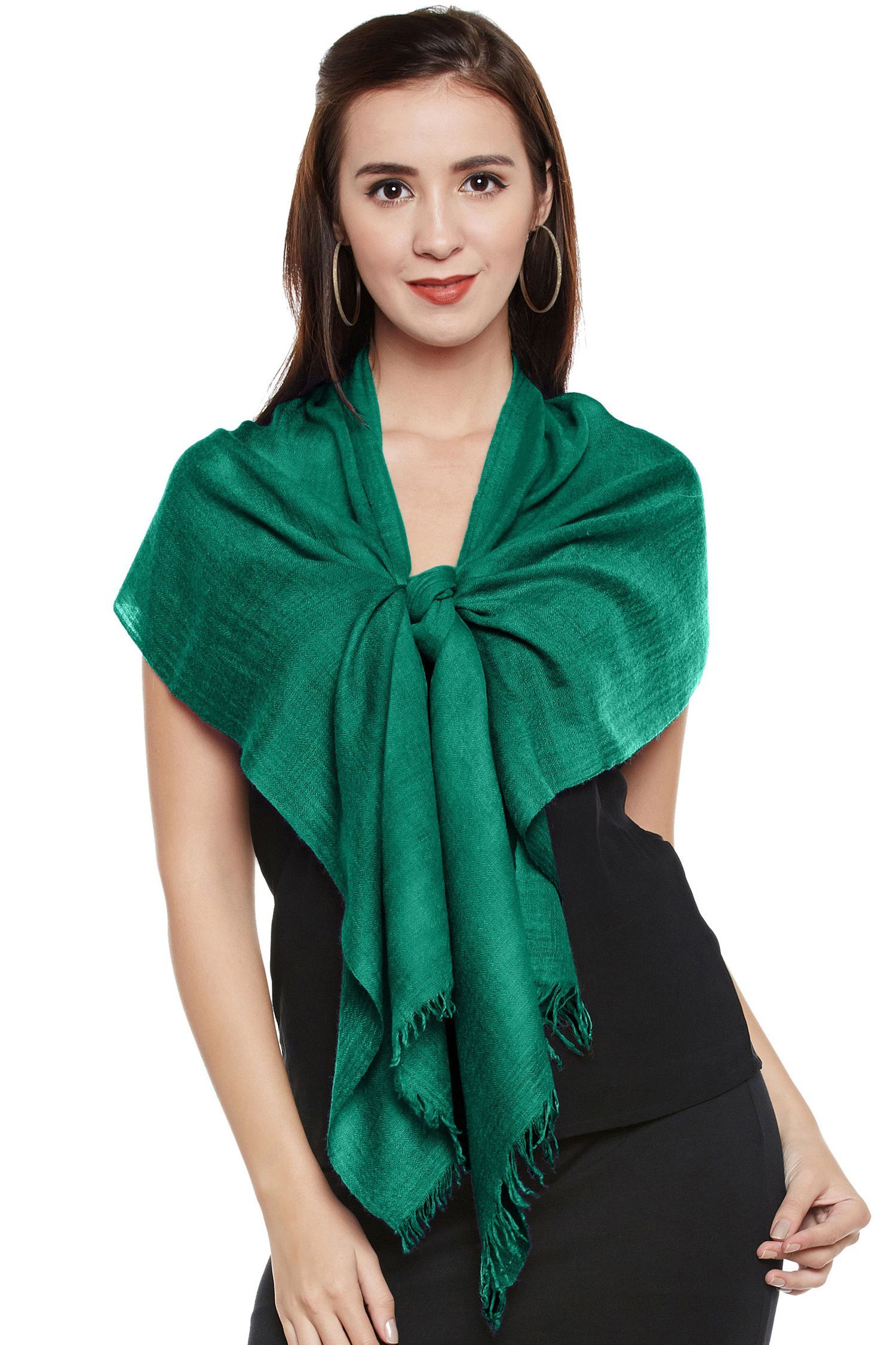 Emerald Green Cashmere Scarf | Pure Pashmina