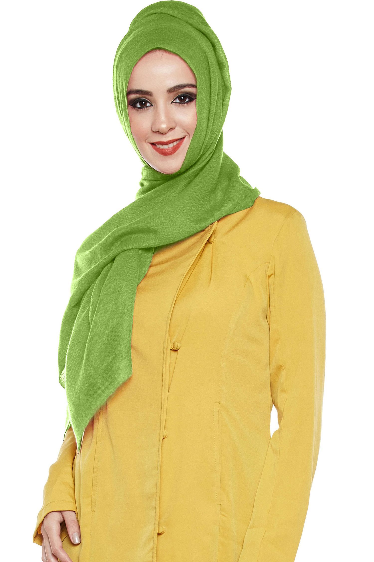 Fern Green Pashmina Hijab | Handmade Cashmere Head Scarf