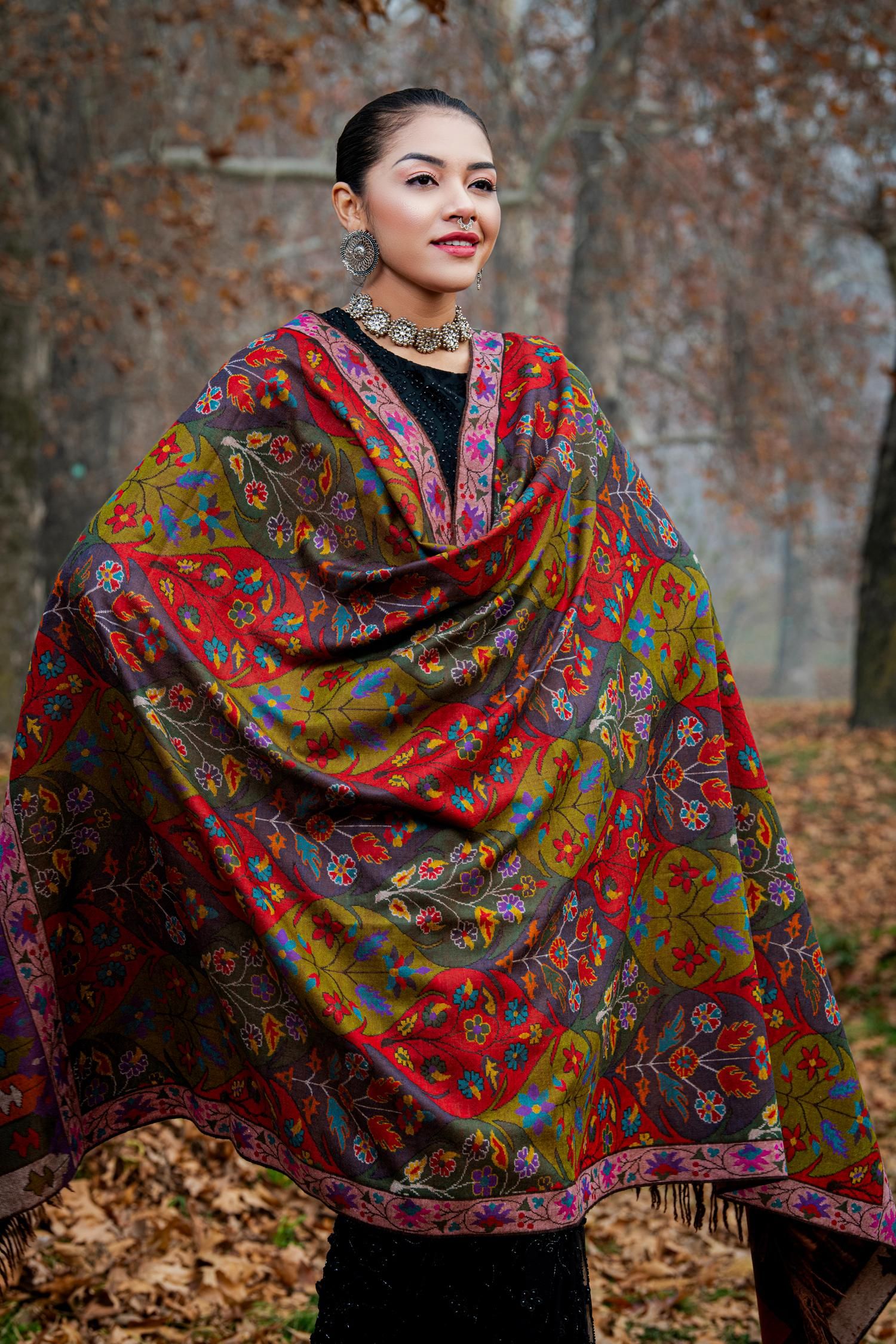 Multicoloured Kani Pashmina Shawl