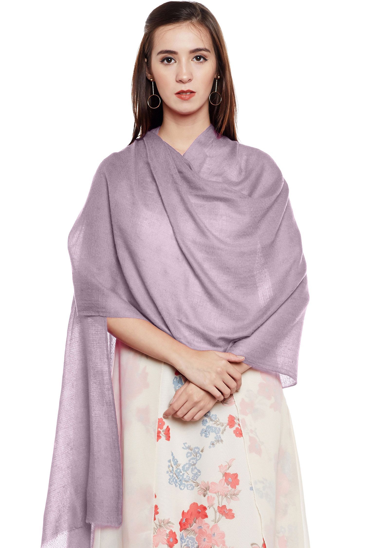 Lilac Cashmere Wrap | Pure Pashmina