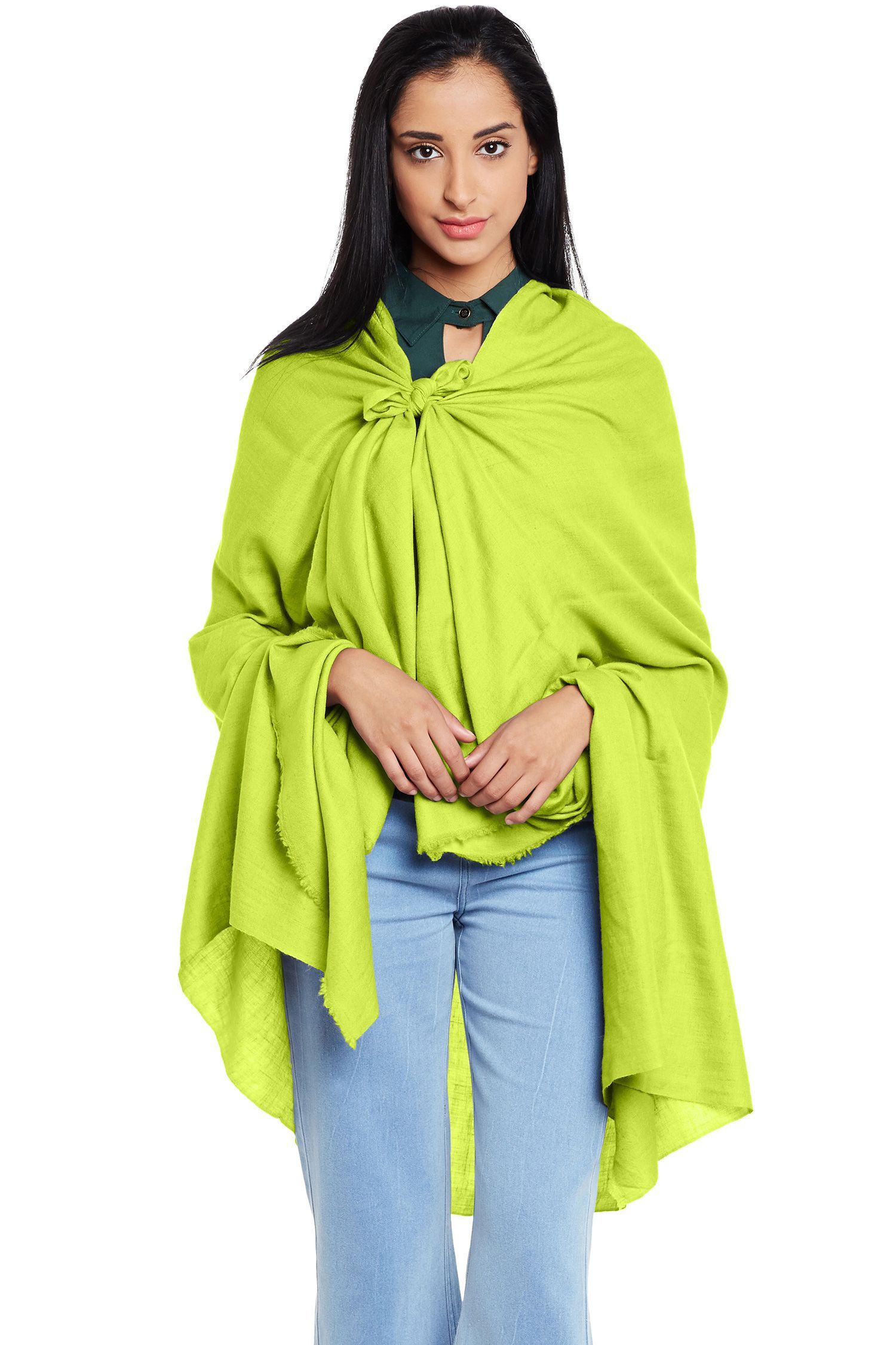 Lime Green Pashmina Shawl