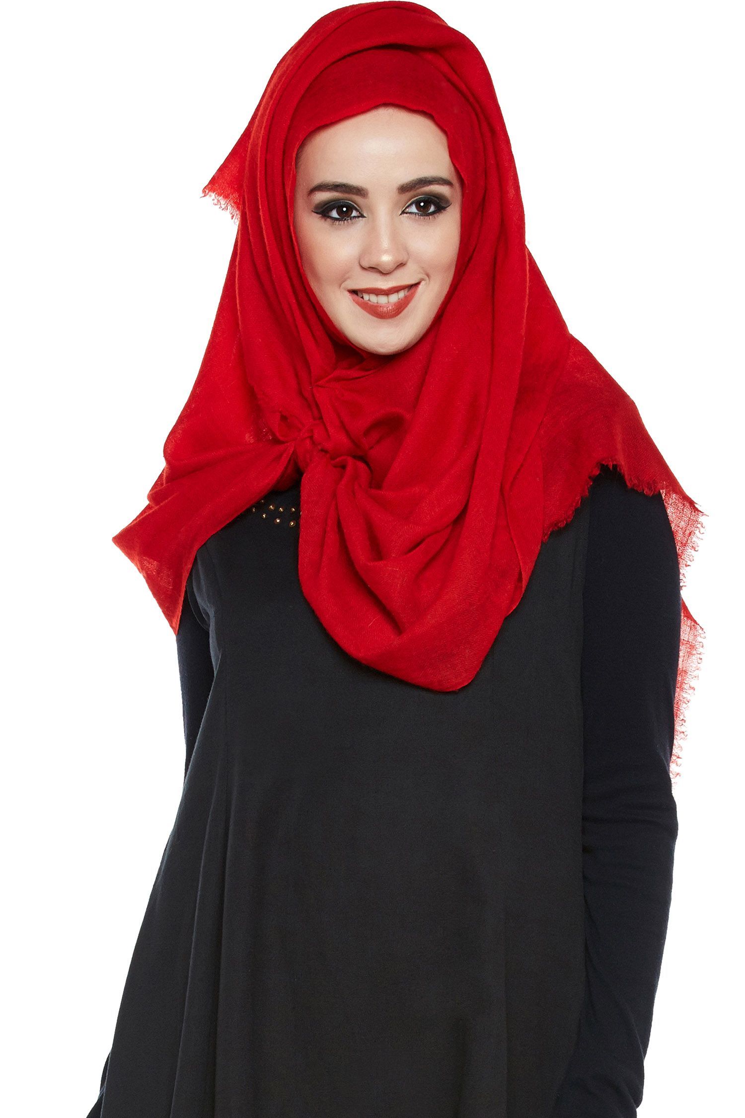 Maroon Pashmina Hijab | Handmade Cashmere Head Scarf