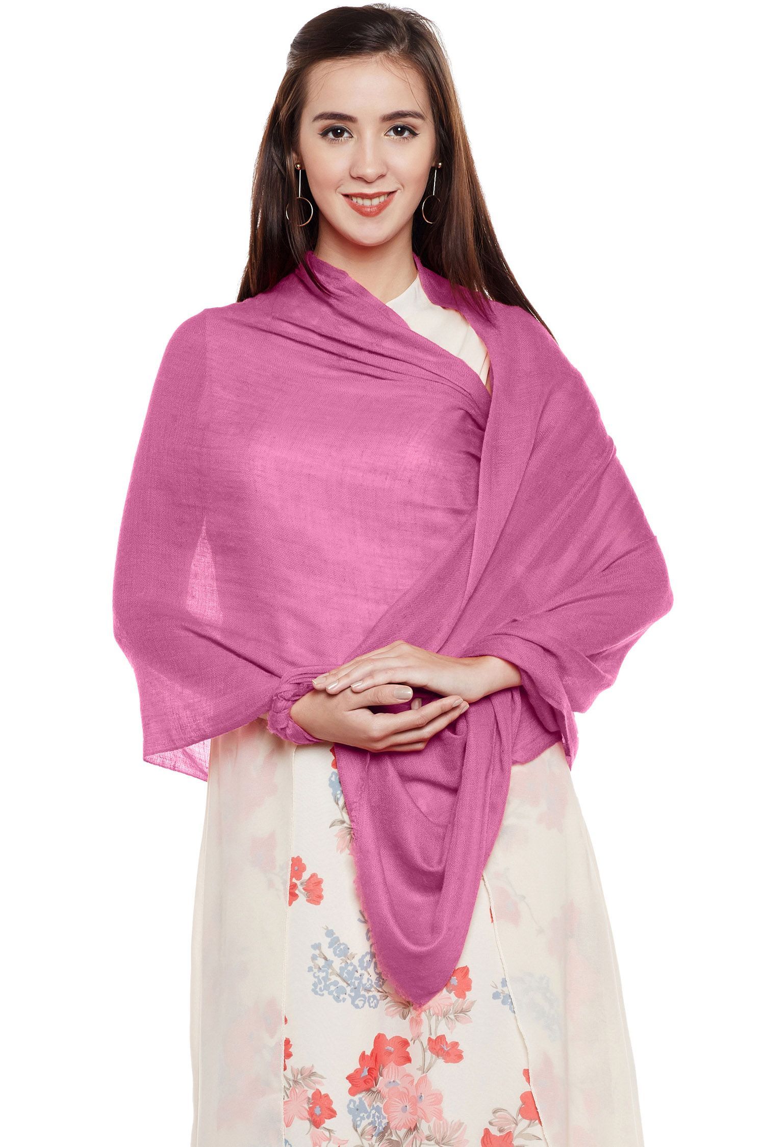 Orchid Pink Cashmere Wrap | Pure Pashmina