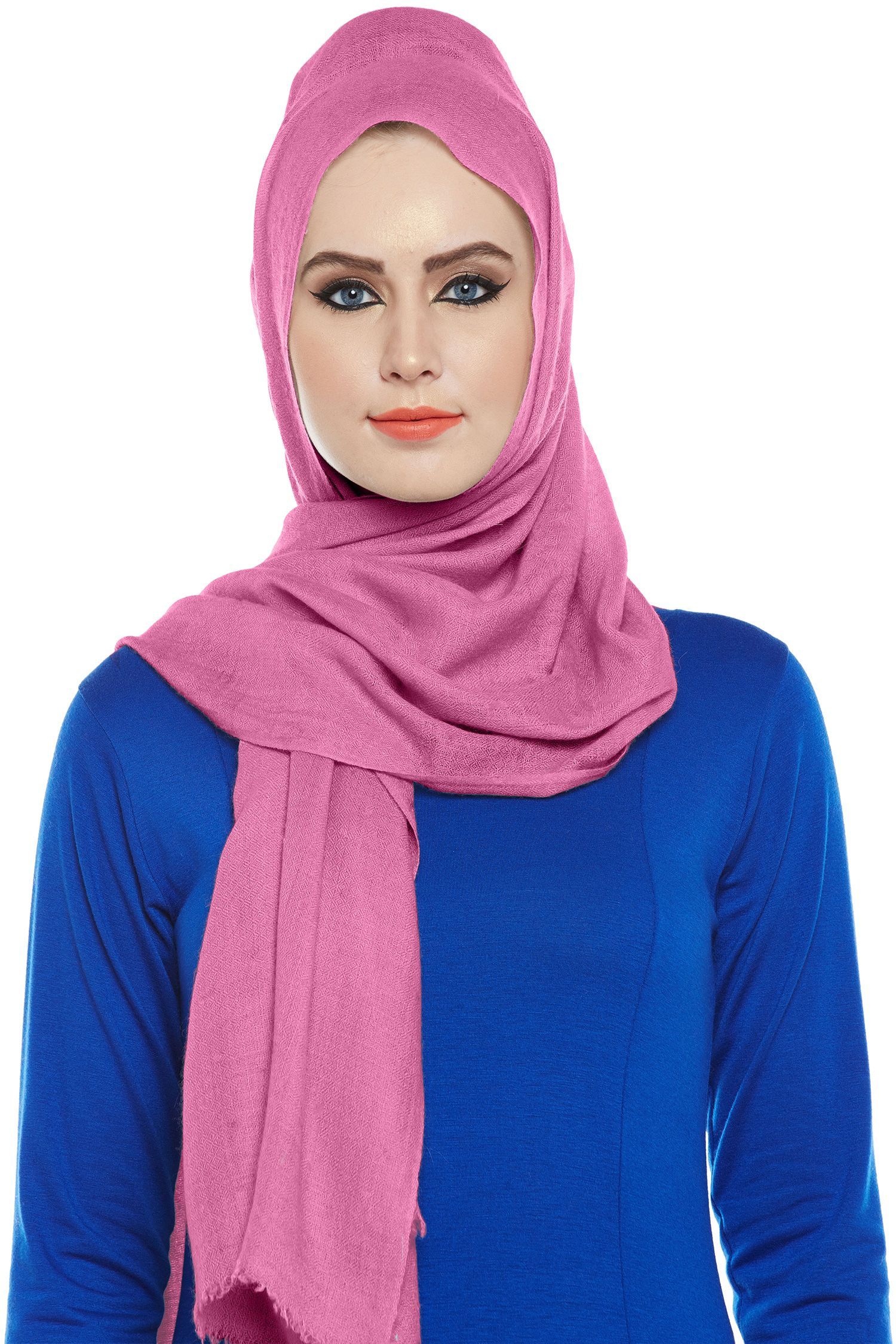 Orchid Pink Pashmina Hijab | Handmade Cashmere Head Scarf