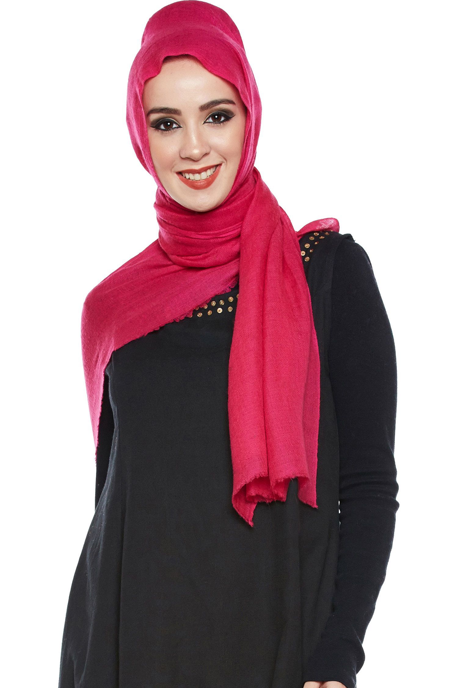 Pink Pashmina Hijab | Handmade Cashmere Head Scarf