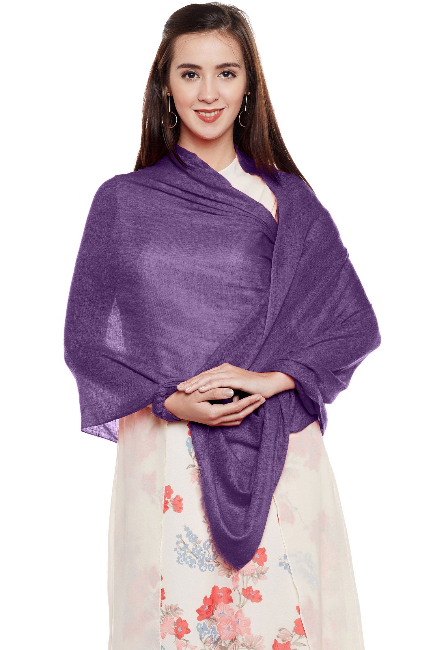 Purple Cashmere Wrap | Pure Pashmina