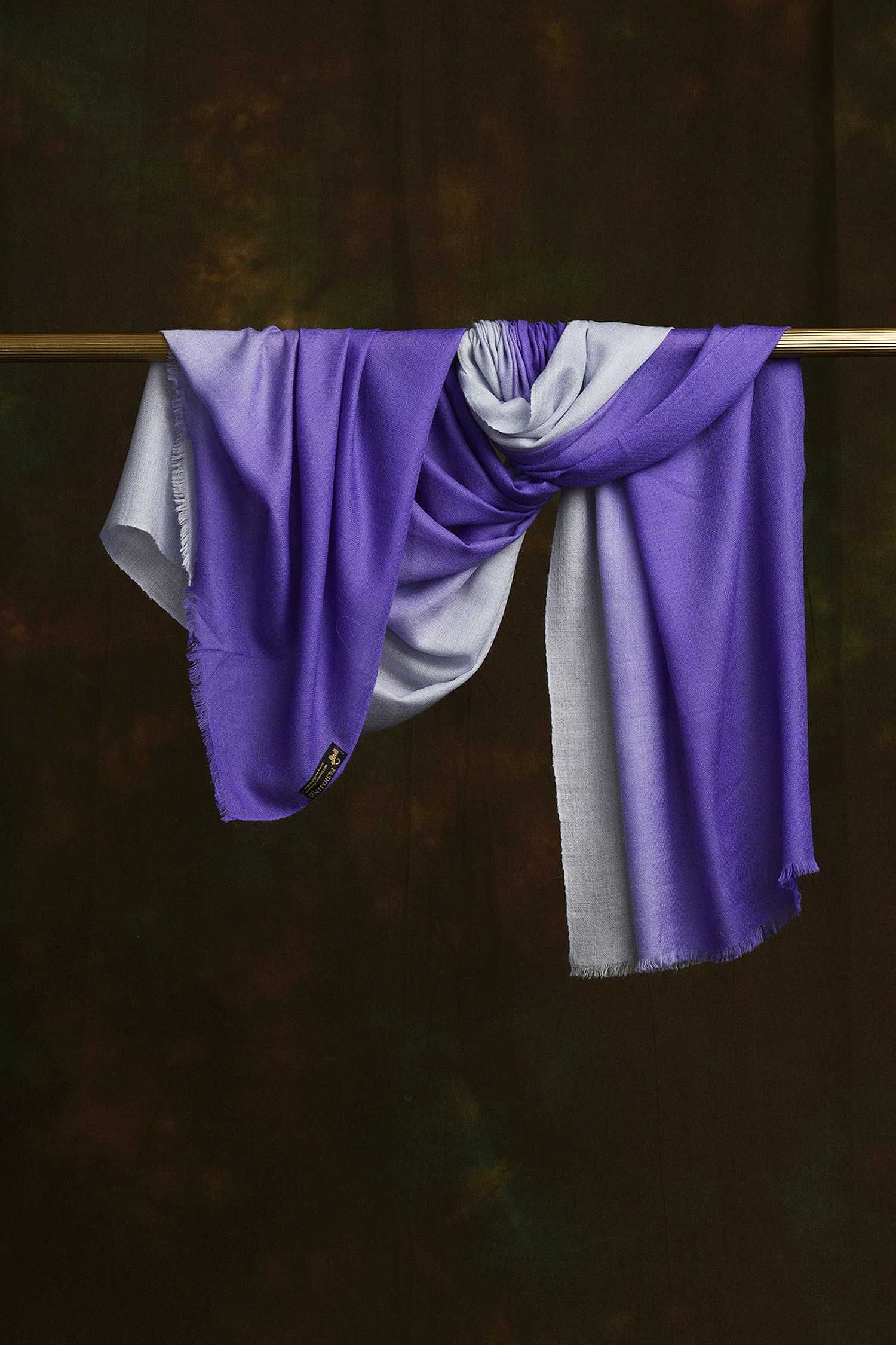 Purple Ombre Cashmere Scarf | Pure Pashmina