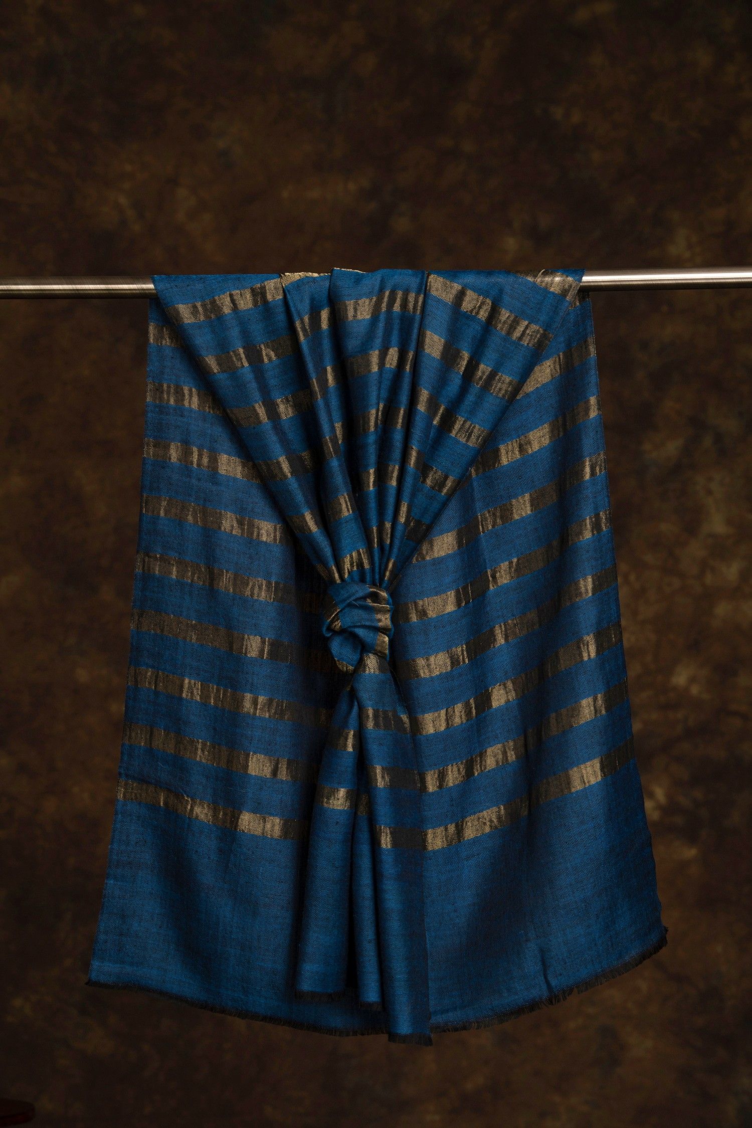 Shade of Ocean Blue Cashmere Scarf