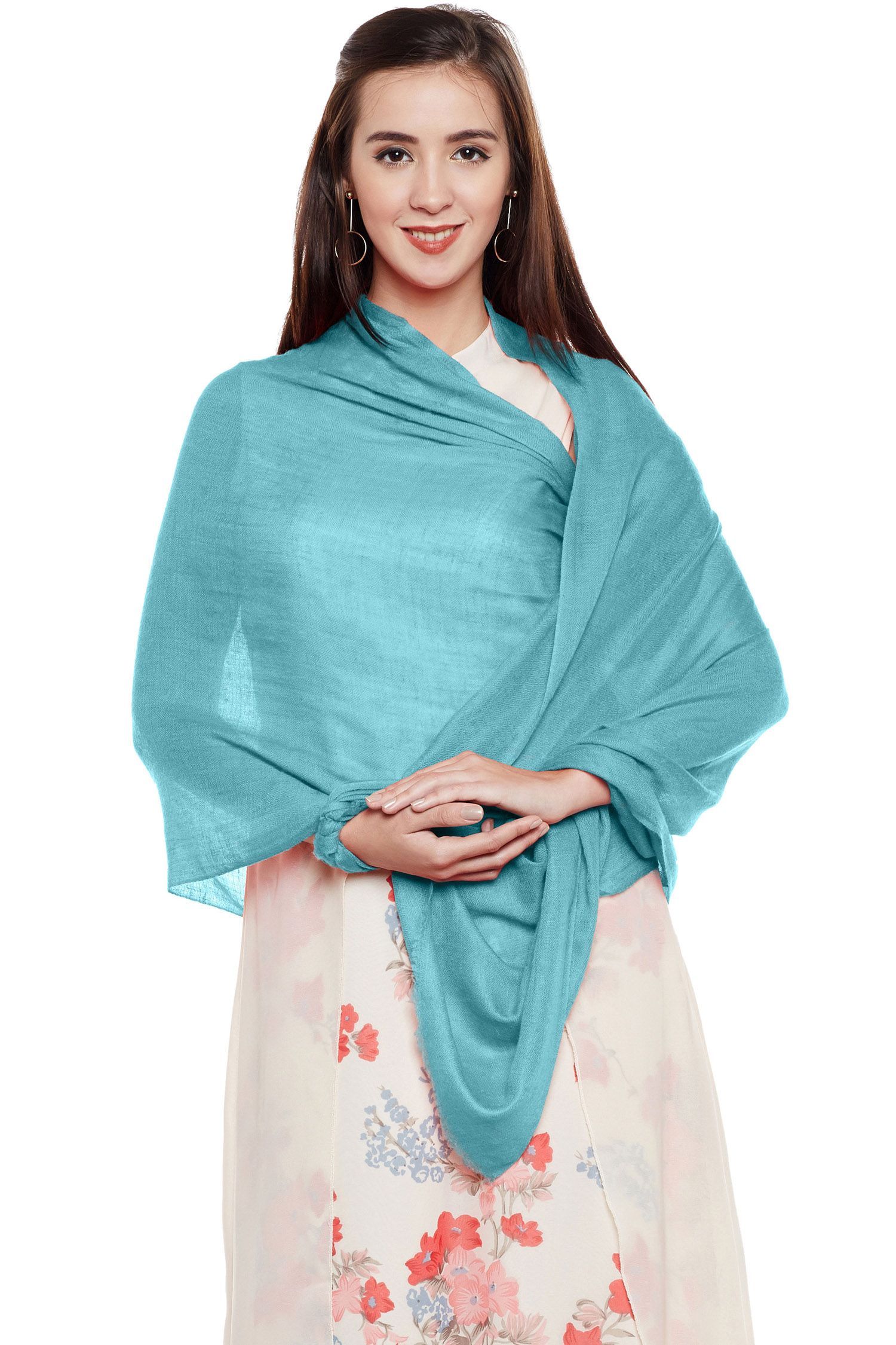 Turquoise Cashmere Wrap | Pure Pashmina