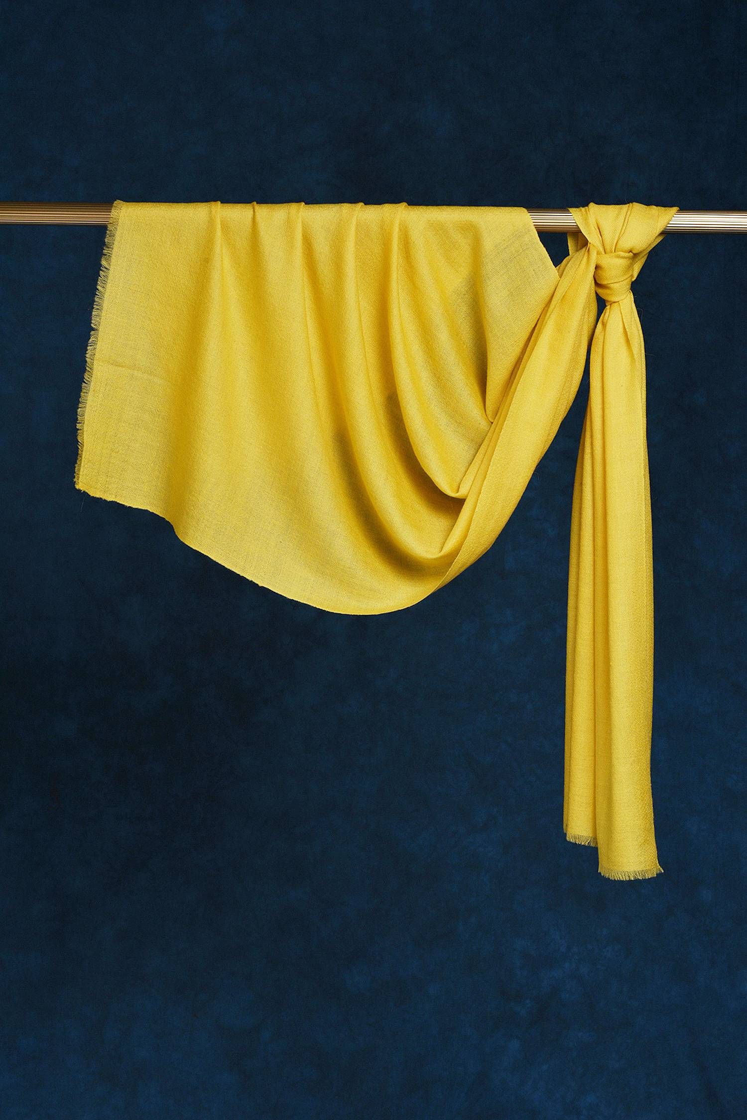 Yellow Pashmina Shawl | Men's Cashmere
