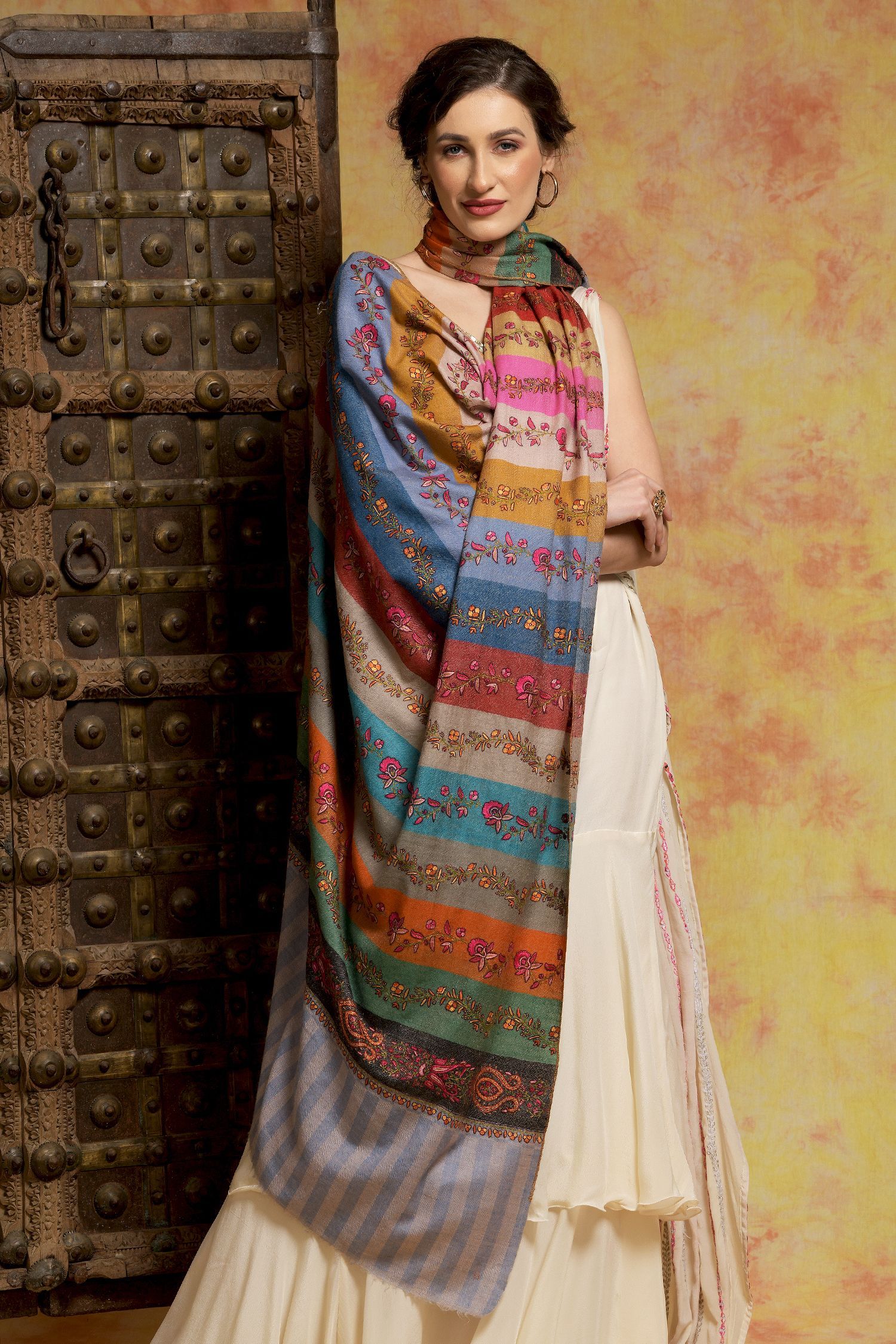 Zuri Multicoloured Pashmina Shawl