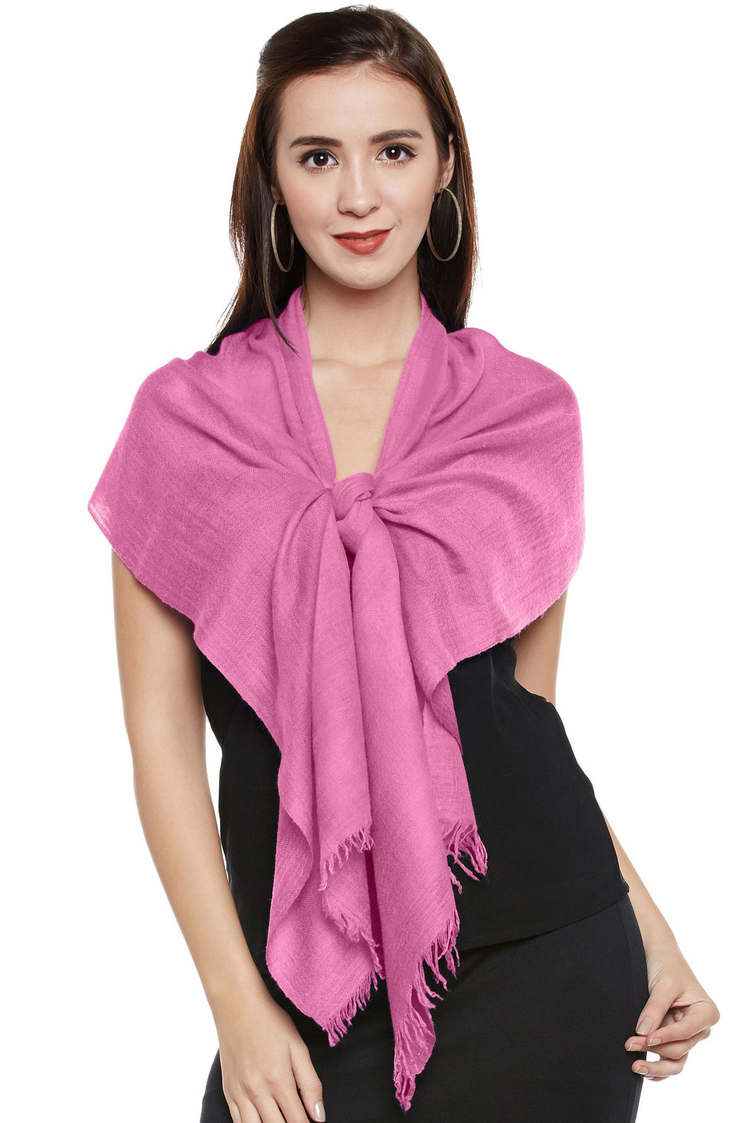 WOMEN FASHION Accessories Shawl Pink Pink Single NoName shawl discount 91% 
